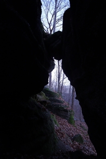 Between a Rock and a Hard Place Nelson-Kennedy Ledges State Park Garrettsville OH x OC