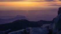 Big Bend National Park sunset from the top of Emory Peak 