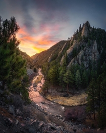 Big Thompson Canyon Sunrise Colorado 