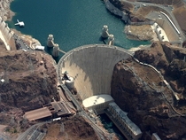 Birds eye view of the Hoover Dam 