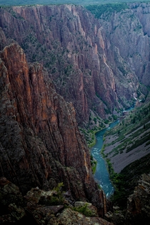 Black Canyon of the Gunnison - one of the steepest canyons 