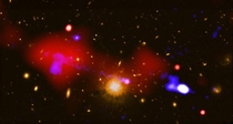 Black Hole Nurtures Baby Stars a Million Light-Years Away