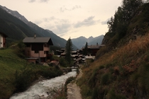 Blatten in the Ltschen valley Switzerland 