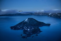 Blue hour at Crater Lake 