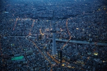 Blue hour in Tokyo Japan  Photographed by Sandro Bisaro