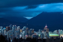 Blue Hour in Vancouver When the day breaks and the city gets moody