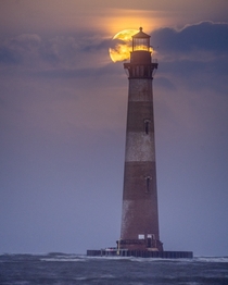 Blue Moon over the Morris Island Lighthouse
