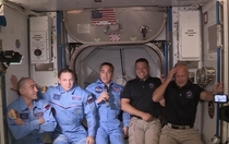 Bob and Doug have made it safe to the ISS