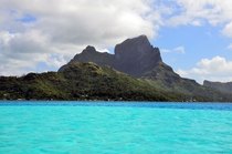 Bora Bora French Polynesia - Southern view of the island 