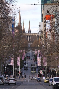 Bourke Street in Melbourne Australia 