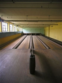 bowling alley norwich state hospital -   x 