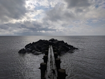 Breakwater in the bay - North Cape May NJ 