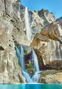 Bridal Veil Falls in Yosemite Valley 
