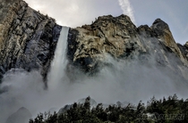 Bridal Veil Falls Yosemite CA 