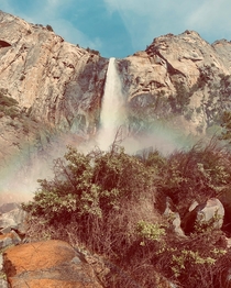 Bridal Veil Falls Yosemite Valley CA 