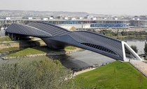 Bridge Pavilion designed by Zaha Hadid Zaragoza Spain 