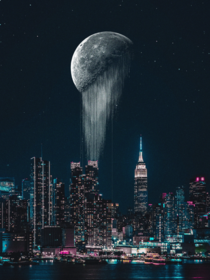 Broken Moon over Light City