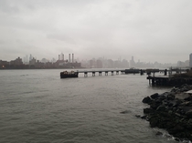 Brooklyn view on a rainy day