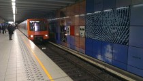 Brussels subway at HeyselHeizel station 
