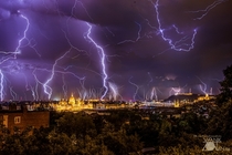 Budapest during storm 