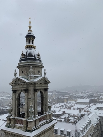 Budapest from the top of St Stephens Basilica 