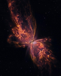 Butterfly Nebula - NGC  Processed using archived data from the Hubble Space Telescope