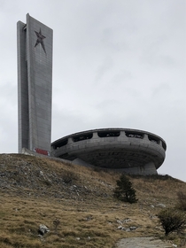 Buzludzha Monument Kazanlak Bulgaria Its an old soviet monument now guarded and barred from entry
