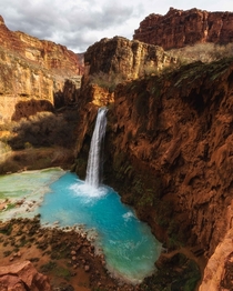 By some freak occurrence I was the only human being here all day long a place that is normally packed with people It was surreal Havasupai Indian Reservation United States IGNatureProfessor