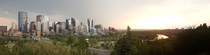 Calgary Alberta Canada- Panorama of the skyline 