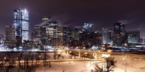 Calgary on a cold winter day 