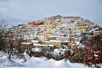 Calitri Italy in Winter 