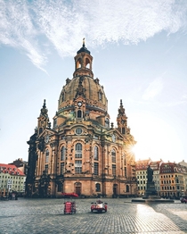 can you guess when this building was built if you guessed  you are correct frauenkirche in dresden