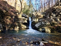 Caney Creek Falls in Ouachita National Forest Arkansas 