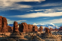 Canyons and Mountains Arches Utah 