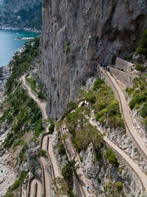 Capri Italy Winding Path