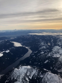 Captured this whilst flying into Vancouver BC Beautiful views of the Fraser Valley 