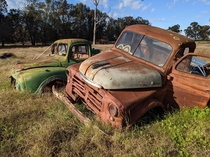 Car graveyard on an Aussie farm OC