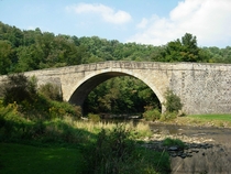 Casselman Bridge built in  for the National Road the first federally funded highway project in the United States Grantsville Maryland 