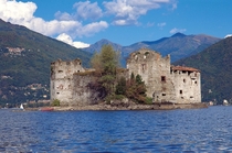 Castle of Cannero Lake Maggiore Northern Italy 