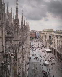 Cathedral Square in Milan Italy 