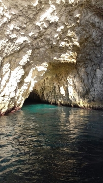 Cave near Blue Lagoon Comino Malta 