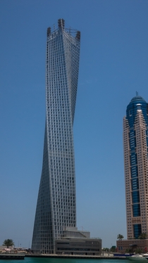 Cayan Tower Dubai  meters and a twist of  