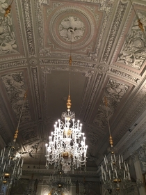 Ceiling inside the Pitti Palace - Florence Italy