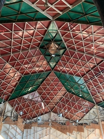 Ceiling of an abandoned dome shaped resturant
