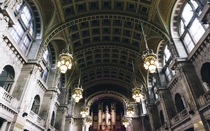 Ceiling of the Main hall - Kelvingrove art gallery and museum in Glasgow