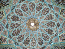 Ceiling of the Tomb of Hafez in Shiraz Iran  CE