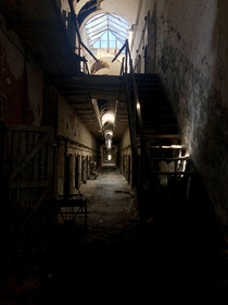 Cell block  at eastern state penitentiary