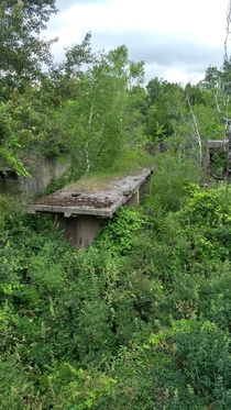 Cement factory in the ghost town of Marlborough Michigan OC