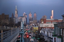Center City from nd Street Station in West Philadelphia