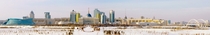 Central Astana Kazakhstan on a sunny snowy day 